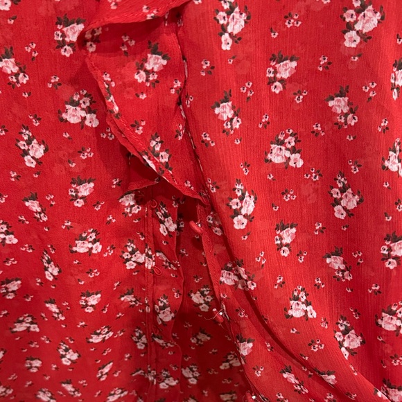 LOFT Yellow Floral Blouse - Picture 4 of 9